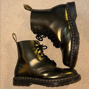 Gold Chroma Doc Martens 1460 Pascal Leather Boots